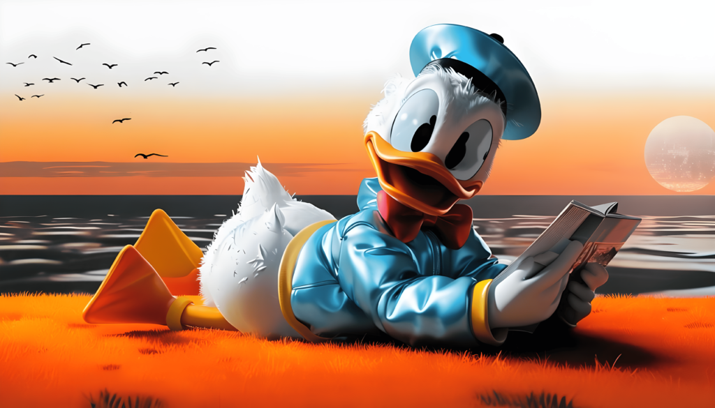 Disney cartoon Donald Duck