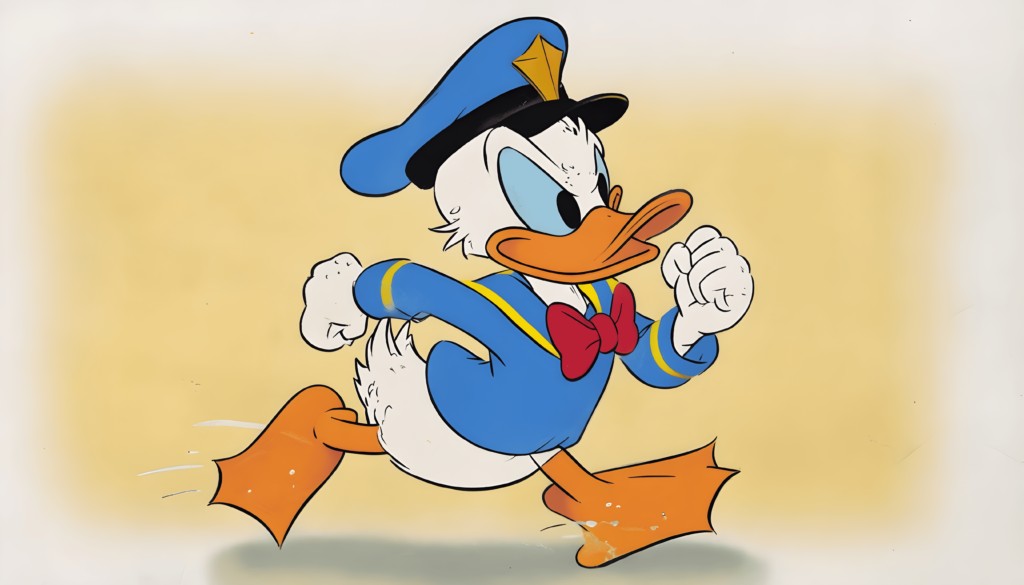 Disney cartoon Donald Duck